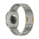 Bracelet de montre magnétique en titane Iron Man, pour Apple Watch 46mm / 49mm / 45mm / 44mm