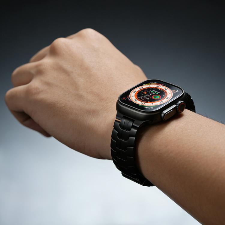 Bracelet de montre magnétique en titane Iron Man, pour Apple Watch 46mm / 49mm / 45mm / 44mm