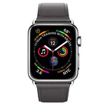 Bracelet de montre classique en cuir avec bouton pour Apple Watch Series 3, 2 et 1 (42 mm)