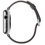 Bracelet de montre classique en cuir avec bouton pour Apple Watch Series 3, 2 et 1 (42 mm)