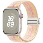Bracelet de montre en nylon avec boucle magnétique, pour Apple Watch 46mm / 49mm / 45mm / 44mm, pour Apple Watch 42mm / 41mm / 40mm / 38mm