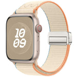Bracelet de montre en nylon avec boucle magnétique, pour Apple Watch 46mm / 49mm / 45mm / 44mm, pour Apple Watch 42mm / 41mm / 40mm / 38mm