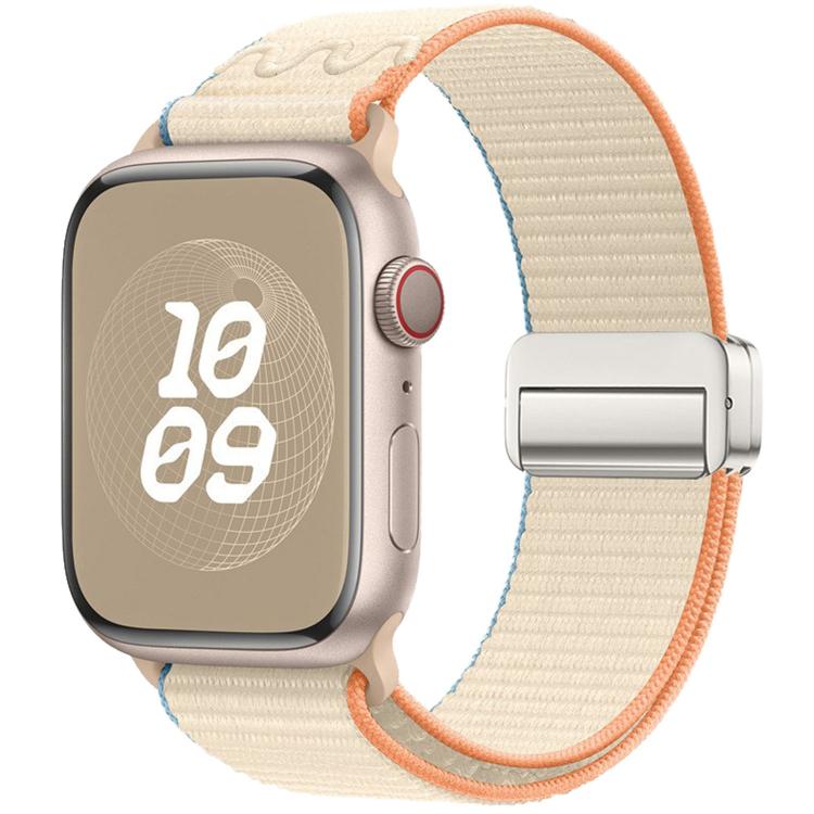 Bracelet de montre en nylon avec boucle magnétique, pour Apple Watch 46mm / 49mm / 45mm / 44mm, pour Apple Watch 42mm / 41mm / 40mm / 38mm