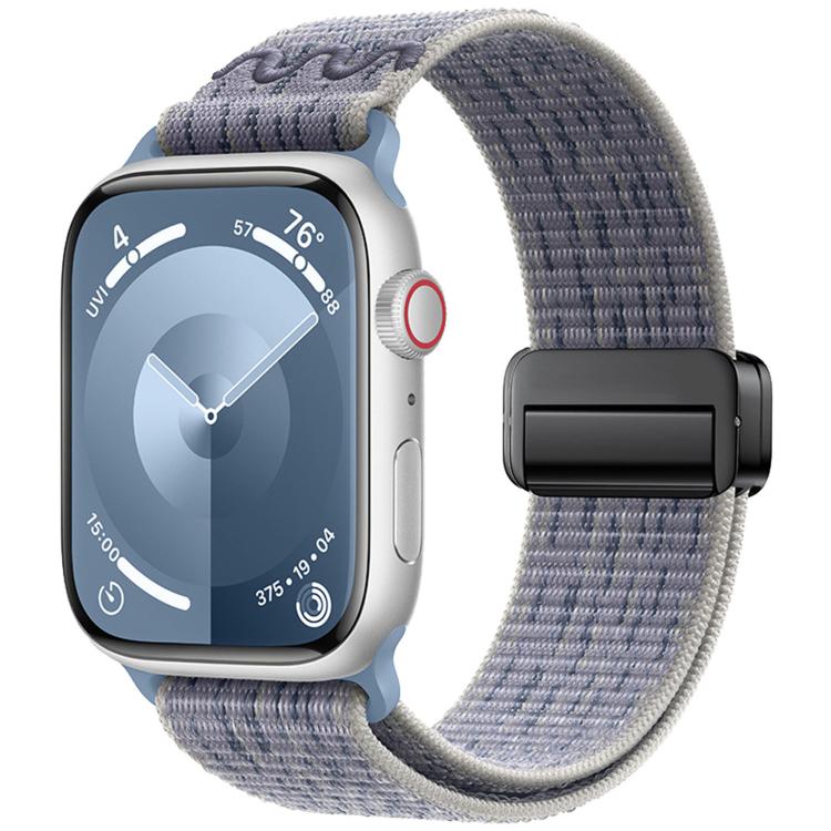 Bracelet de montre en nylon avec boucle magnétique, pour Apple Watch 46mm / 49mm / 45mm / 44mm, pour Apple Watch 42mm / 41mm / 40mm / 38mm