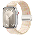 Bracelet de montre en nylon avec boucle magnétique, pour Apple Watch 46mm / 49mm / 45mm / 44mm, pour Apple Watch 42mm / 41mm / 40mm / 38mm
