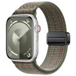 Bracelet de montre en nylon avec boucle magnétique, pour Apple Watch 46mm / 49mm / 45mm / 44mm, pour Apple Watch 42mm / 41mm / 40mm / 38mm