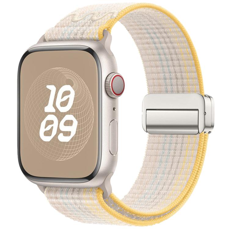 Bracelet de montre en nylon avec boucle magnétique, pour Apple Watch 46mm / 49mm / 45mm / 44mm, pour Apple Watch 42mm / 41mm / 40mm / 38mm