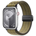 Bracelet de montre en nylon avec boucle magnétique, pour Apple Watch 46mm / 49mm / 45mm / 44mm, pour Apple Watch 42mm / 41mm / 40mm / 38mm