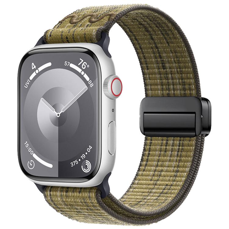 Bracelet de montre en nylon avec boucle magnétique, pour Apple Watch 46mm / 49mm / 45mm / 44mm, pour Apple Watch 42mm / 41mm / 40mm / 38mm
