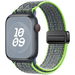 Bracelet de montre en nylon avec boucle magnétique, pour Apple Watch 46mm / 49mm / 45mm / 44mm, pour Apple Watch 42mm / 41mm / 40mm / 38mm