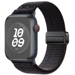 Bracelet de montre en nylon avec boucle magnétique, pour Apple Watch 46mm / 49mm / 45mm / 44mm, pour Apple Watch 42mm / 41mm / 40mm / 38mm