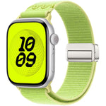 Bracelet de montre en nylon avec boucle magnétique, pour Apple Watch 46mm / 49mm / 45mm / 44mm, pour Apple Watch 42mm / 41mm / 40mm / 38mm