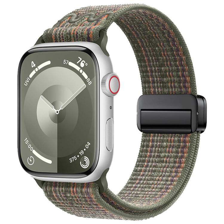 Bracelet de montre en nylon avec boucle magnétique, pour Apple Watch 46mm / 49mm / 45mm / 44mm, pour Apple Watch 42mm / 41mm / 40mm / 38mm