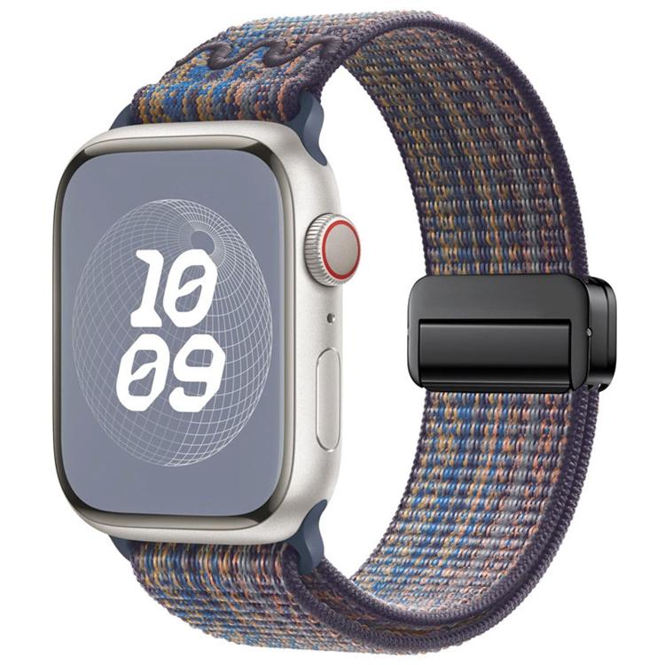 Bracelet de montre en nylon avec boucle magnétique, pour Apple Watch 46mm / 49mm / 45mm / 44mm, pour Apple Watch 42mm / 41mm / 40mm / 38mm