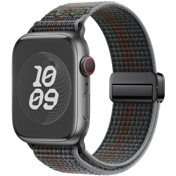 Bracelet de montre en nylon avec boucle magnétique, pour Apple Watch 46mm / 49mm / 45mm / 44mm, pour Apple Watch 42mm / 41mm / 40mm / 38mm