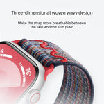 Bracelet de montre en nylon avec boucle magnétique, pour Apple Watch 46mm / 49mm / 45mm / 44mm, pour Apple Watch 42mm / 41mm / 40mm / 38mm