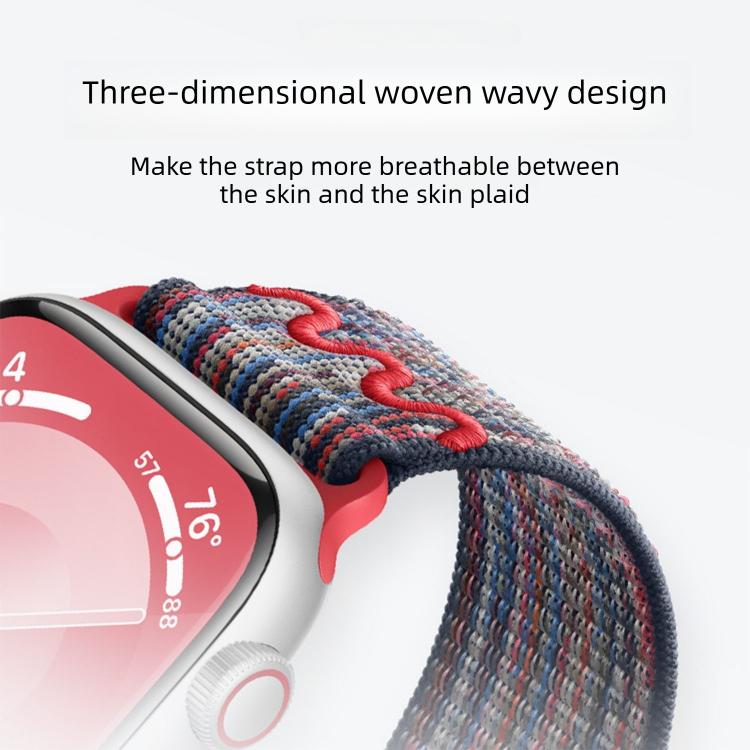 Bracelet de montre en nylon avec boucle magnétique, pour Apple Watch 46mm / 49mm / 45mm / 44mm, pour Apple Watch 42mm / 41mm / 40mm / 38mm