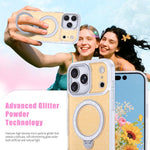 Coque de téléphone magnétique scintillante, Pour iPhone 17 Pro Max, Pour iPhone 17 Pro, Pour iPhone 17
