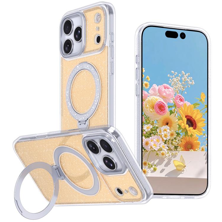 Coque de téléphone magnétique scintillante, Pour iPhone 17 Pro Max, Pour iPhone 17 Pro, Pour iPhone 17