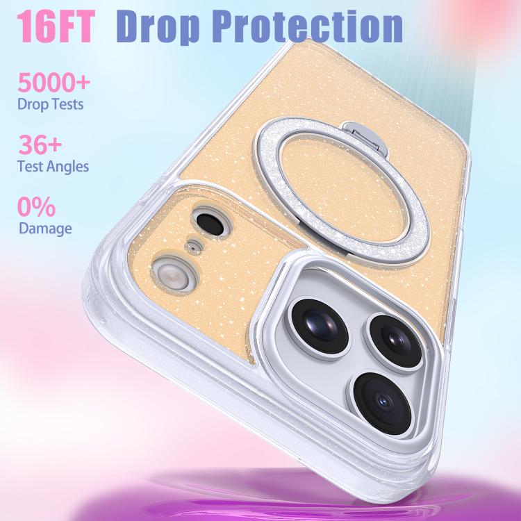 Coque de téléphone magnétique scintillante, Pour iPhone 17 Pro Max, Pour iPhone 17 Pro, Pour iPhone 17