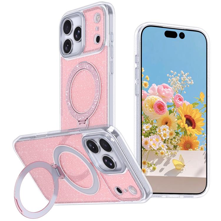 Coque de téléphone magnétique scintillante, Pour iPhone 17 Pro Max, Pour iPhone 17 Pro, Pour iPhone 17