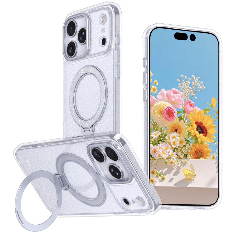 Coque de téléphone magnétique scintillante, Pour iPhone 17 Pro Max, Pour iPhone 17 Pro, Pour iPhone 17