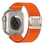 Bracelet de montre en nylon tissé avec boucle de parapluie réfléchissante, pour Apple Watch 49 mm / 46 mm / 45 mm / 44 mm, pour Apple Watch 42 mm / 41 mm / 40 mm / 38 mm