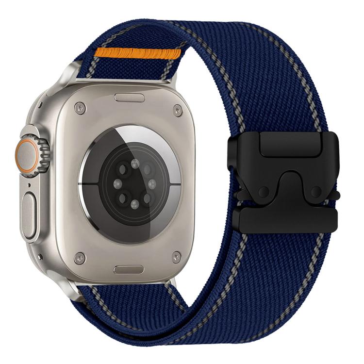 Bracelet de montre en nylon tissé avec boucle de parapluie réfléchissante, pour Apple Watch 49 mm / 46 mm / 45 mm / 44 mm, pour Apple Watch 42 mm / 41 mm / 40 mm / 38 mm