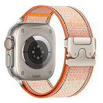 Bracelet de montre en nylon tissé avec boucle de parapluie réfléchissante, pour Apple Watch 49 mm / 46 mm / 45 mm / 44 mm, pour Apple Watch 42 mm / 41 mm / 40 mm / 38 mm