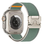 Bracelet de montre en nylon tissé avec boucle de parapluie réfléchissante, pour Apple Watch 49 mm / 46 mm / 45 mm / 44 mm, pour Apple Watch 42 mm / 41 mm / 40 mm / 38 mm