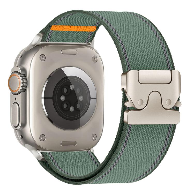 Bracelet de montre en nylon tissé avec boucle de parapluie réfléchissante, pour Apple Watch 49 mm / 46 mm / 45 mm / 44 mm, pour Apple Watch 42 mm / 41 mm / 40 mm / 38 mm