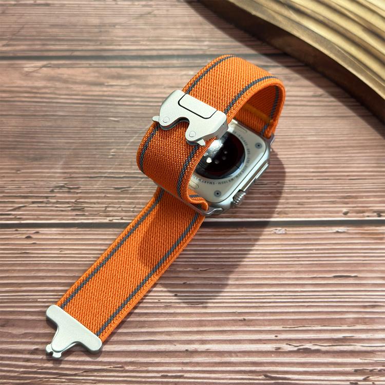 Bracelet de montre en nylon tissé avec boucle de parapluie réfléchissante, pour Apple Watch 49 mm / 46 mm / 45 mm / 44 mm, pour Apple Watch 42 mm / 41 mm / 40 mm / 38 mm