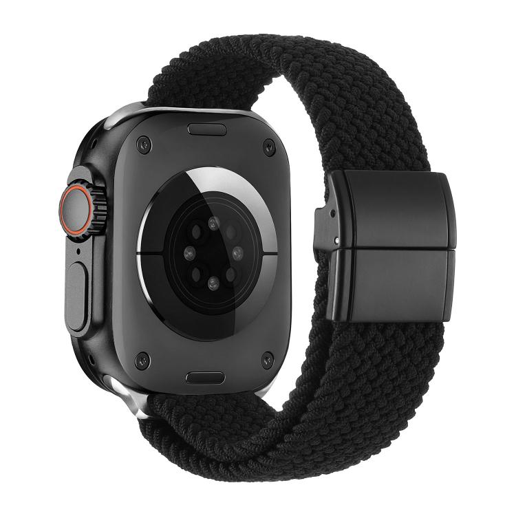 Bracelet de montre tissé en nylon avec boucle métallique magnétique, pour Apple Watch 49 mm / 46 mm / 45 mm / 44 mm, pour Apple Watch 42 mm / 41 mm / 40 mm / 38 mm