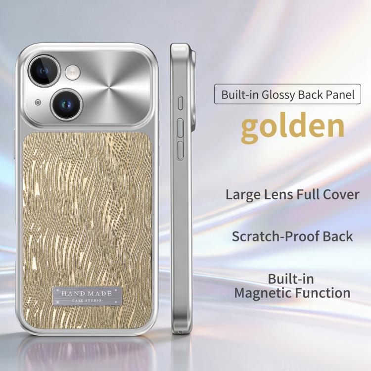 Coque de téléphone antichoc magnétique à ondulations d'eau, pour iPhone 15, pour iPhone 14, pour iPhone 14 Pro, pour iPhone 14 Pro Max, pour iPhone 13 Pro Max, pour iPhone 13 Pro, pour iPhone 13