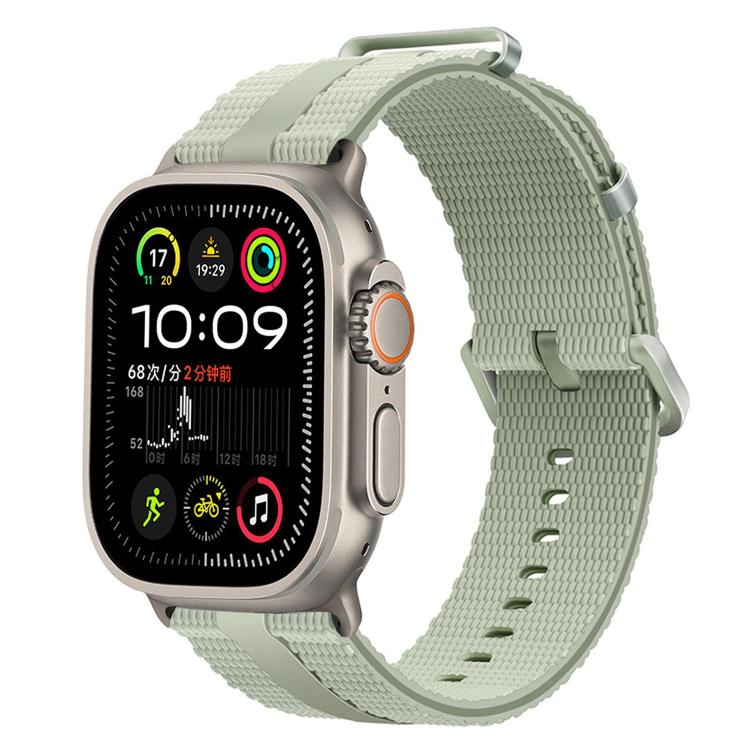 Bracelet de montre en silicone à motif ligné, pour Apple Watch 46mm / 49mm / 45mm / 44mm, pour Apple Watch 42mm / 41mm / 40mm / 38mm