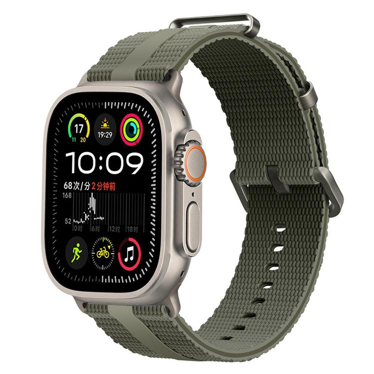 Bracelet de montre en silicone à motif ligné, pour Apple Watch 46mm / 49mm / 45mm / 44mm, pour Apple Watch 42mm / 41mm / 40mm / 38mm