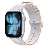 Bracelet de montre en silicone à motif ligné, pour Apple Watch 46mm / 49mm / 45mm / 44mm, pour Apple Watch 42mm / 41mm / 40mm / 38mm