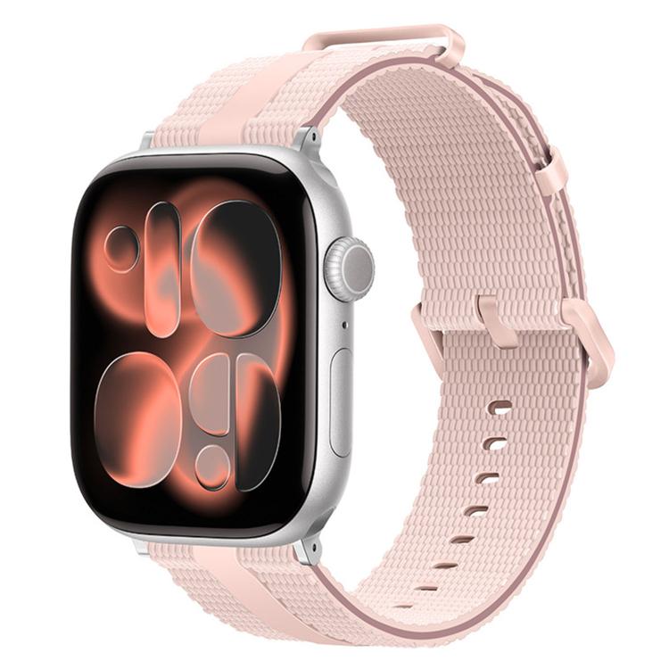 Bracelet de montre en silicone à motif ligné, pour Apple Watch 46mm / 49mm / 45mm / 44mm, pour Apple Watch 42mm / 41mm / 40mm / 38mm