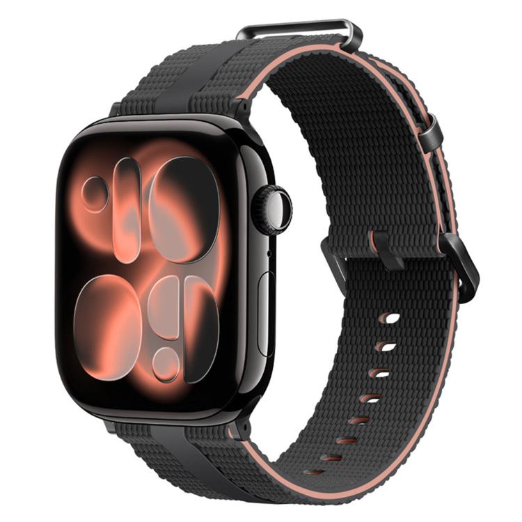 Bracelet de montre en silicone à motif ligné, pour Apple Watch 46mm / 49mm / 45mm / 44mm, pour Apple Watch 42mm / 41mm / 40mm / 38mm
