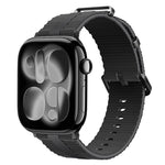 Bracelet de montre en silicone à motif ligné, pour Apple Watch 46mm / 49mm / 45mm / 44mm, pour Apple Watch 42mm / 41mm / 40mm / 38mm
