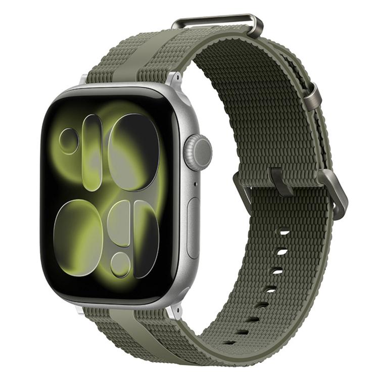 Bracelet de montre en silicone à motif ligné, pour Apple Watch 46mm / 49mm / 45mm / 44mm, pour Apple Watch 42mm / 41mm / 40mm / 38mm