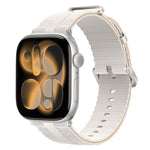Bracelet de montre en silicone à motif ligné, pour Apple Watch 46mm / 49mm / 45mm / 44mm, pour Apple Watch 42mm / 41mm / 40mm / 38mm