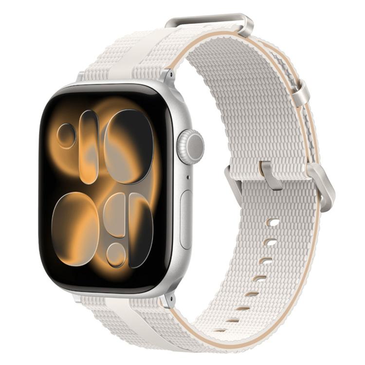 Bracelet de montre en silicone à motif ligné, pour Apple Watch 46mm / 49mm / 45mm / 44mm, pour Apple Watch 42mm / 41mm / 40mm / 38mm