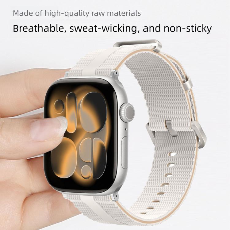 Bracelet de montre en silicone à motif ligné, pour Apple Watch 46mm / 49mm / 45mm / 44mm, pour Apple Watch 42mm / 41mm / 40mm / 38mm