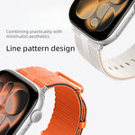 Bracelet de montre en silicone à motif ligné, pour Apple Watch 46mm / 49mm / 45mm / 44mm, pour Apple Watch 42mm / 41mm / 40mm / 38mm