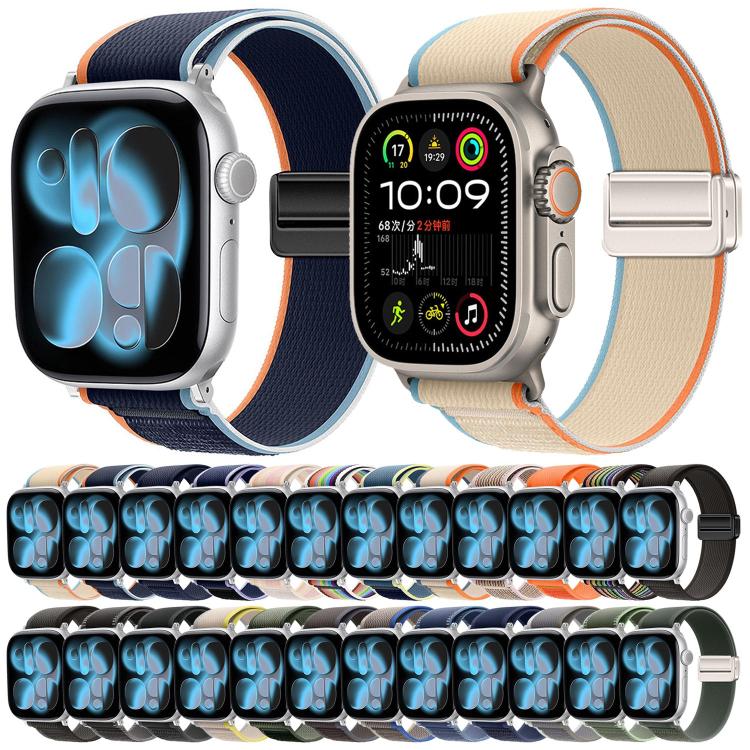 Bracelet de Montre en Nylon à Boucle Magnétique Trail Loop, Pour Apple Watch 46mm / 49mm / 45mm / 44mm, Pour Apple Watch 42mm / 41mm / 40mm / 38mm