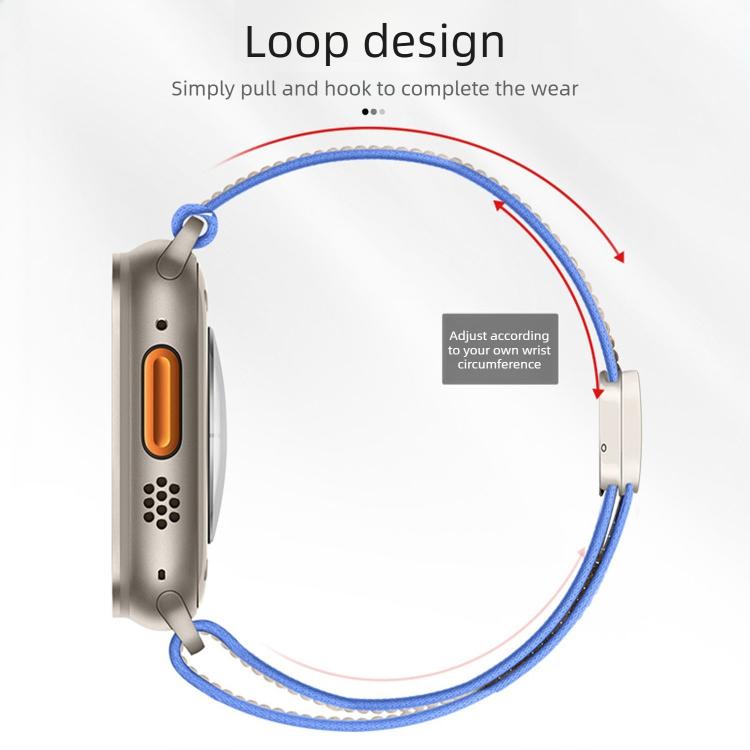 Bracelet de Montre en Nylon à Boucle Magnétique Trail Loop, Pour Apple Watch 46mm / 49mm / 45mm / 44mm, Pour Apple Watch 42mm / 41mm / 40mm / 38mm