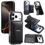 Étui portefeuille à charnière magnétique rétro CaseNeo pour iPhone 17