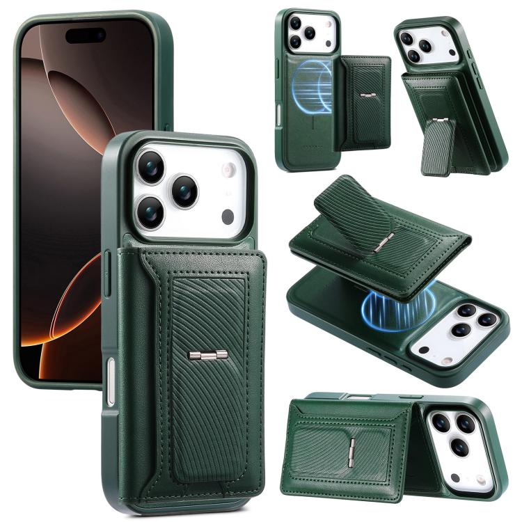 Étui portefeuille à charnière magnétique rétro CaseNeo pour iPhone 17