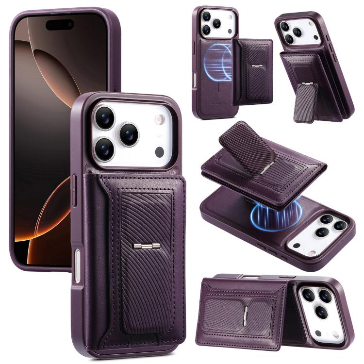 Étui portefeuille à charnière magnétique rétro CaseNeo pour iPhone 17
